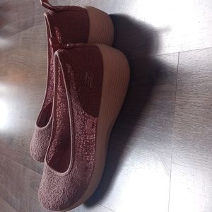 Skechers air cooled memory foam slip on shoes